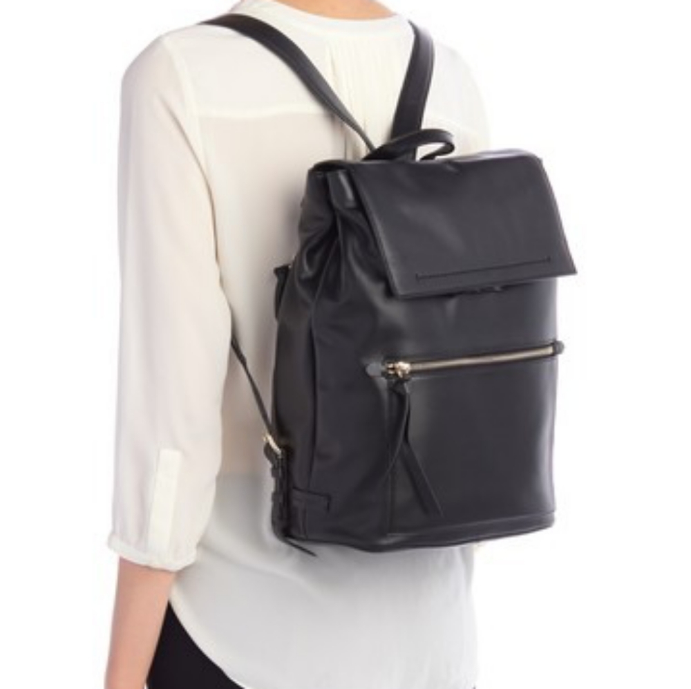 Cole Haan Black Leather Backpack
